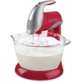 thumbnail image 1 of BATIDORA PEDESTAL O MANUAL 5VEL 250W CON TAZON DE VIDRIO ROJA B&D Black & Decker MX900R, 1 of 5