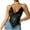 Black, variant on Womens Metallic Chain Sequin Backless Deep V Neck Crop Tank Top Sparkly Party Club Night Outfit Summer Fashion Casual