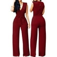 thumbnail image 3 of Vedolay Rompers For Women Summer Women's One Piece Bodycon Romper Club Outfits Front Zipper Shorts Jumpsuit,A M, 3 of 5