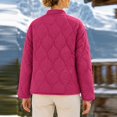 thumbnail image 6 of Plus Size Jackets for Women Quilted Lightweight Button Down Puffer Jacket Coats Padded Outwear with Pockets, 6 of 7