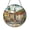 Acrylic 3.5 Inch, variant on European City Stained Glass Suncatcher Window Hanging, Fountain Square Decorative Glass Panel Art, Historic Town Landscape Window Decor, Vibrant City Plaza Sun Catcher Ornament for Home Window
