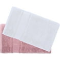 thumbnail image 4 of YYEAN Fingertip Towels 8 Pack, 100% Turkish Cotton, Small Hand Towels for Body and Face, 12 x 18 in, Soft and Absorbent, Quick Dry-White-pink, 4 of 8