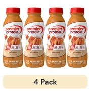 (4 pack) Premier Protein Shake, Caramel, 30g Protein, 11.5 fl oz, 1 Ct