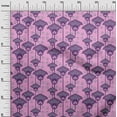 thumbnail image 3 of oneOoneCottonSilkPurpleFabricAsianBlockSewingCraftProjectsFabricPrintsByYard42InchWide, 3 of 4