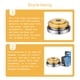 thumbnail image 2 of Naiovety VIARON Bike Bearing Headset Reemplazo Aleación de aluminio 42-52mm Rodamientos dobles Accesorio Repuestos Negro Ciclismo Oro, 2 of 6
