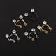 thumbnail image 4 of De Anillos Falsos Para El Tabique De Acero Inoxidable, Anillos Falsos Para La Nariz, Anillo De Aro De Herradura Con Clip, Joyería Para El Cuerpo Sin Piercing 5 Piezas Vogacara AP005560-00, 4 of 6