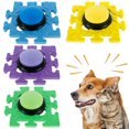 thumbnail image 1 of 4Pcs Dog Talking Button Recordable Training Buttons Dog Buzzer with Anti-Slip Pad for Dogs Talking, 1 of 8