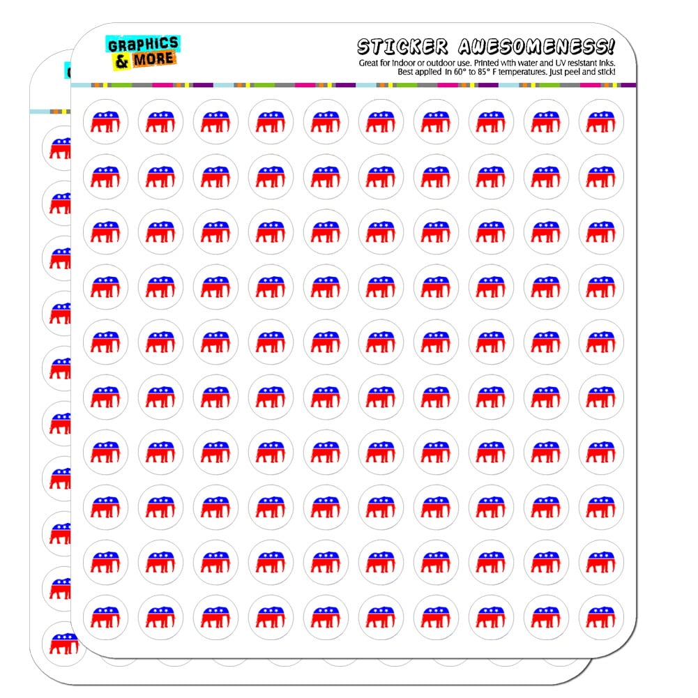 Republican Elephant GOP Politics Planner Calendar Scrapbooking Crafting Stickers