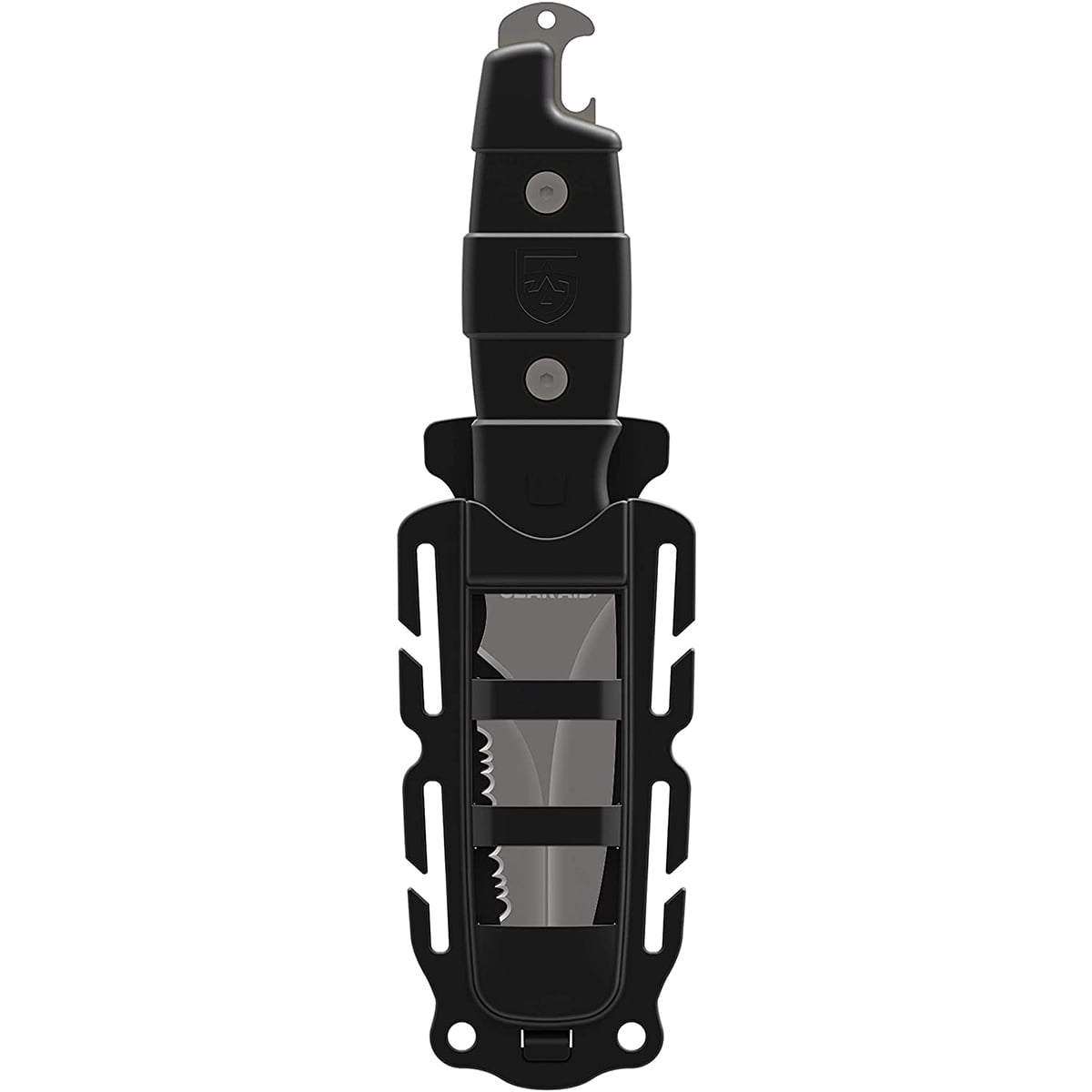 Gear Aid 3" Akua River Serrated Blunt Tip Fixed Blade Knife w/ Sheath - Black