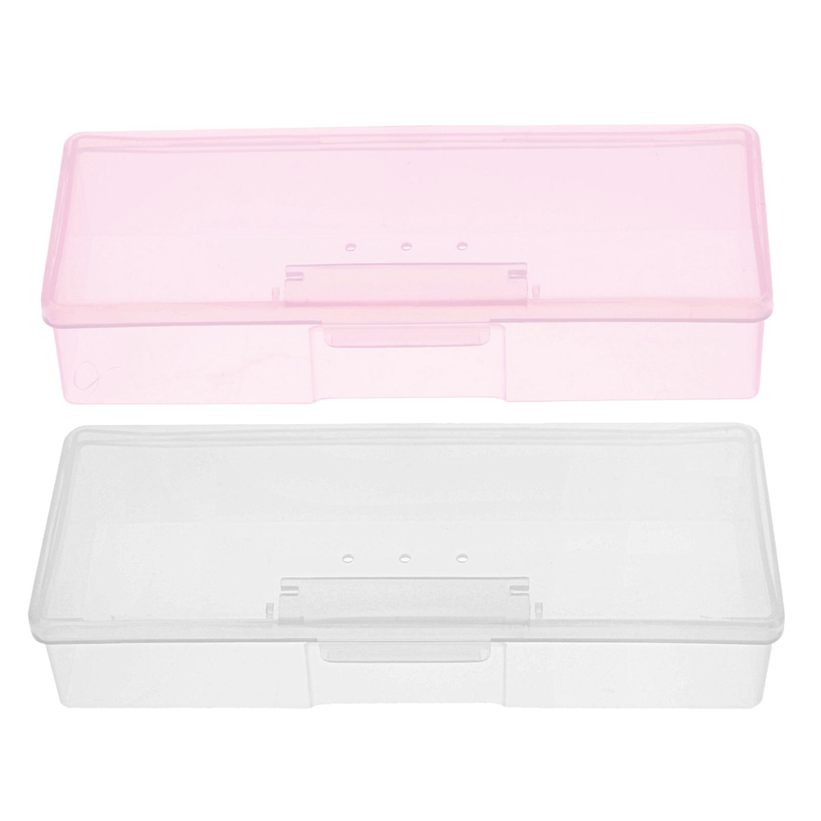Sunjoy Tech Nail Tool Box, Clear Box Case for Nails, Transparent Nail