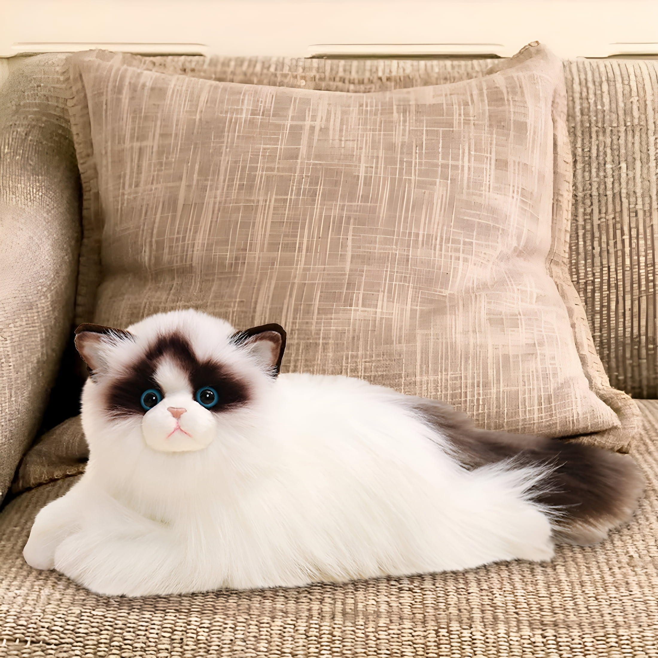BESTSKY 2026 New Cat Pets,Handmade Weighted Stuffed Animals,Cat Plush Toy,Ragdoll Cat for Home Decor,Cuddling,Kids' Bedroom,Gift for Cat Lovers,Relaxation,Stress Relief