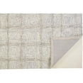 thumbnail image 5 of 2' X 3' Ivory And Gray Wool Plaid Tufted Handmade Stain Resistant Area Rug, 5 of 9