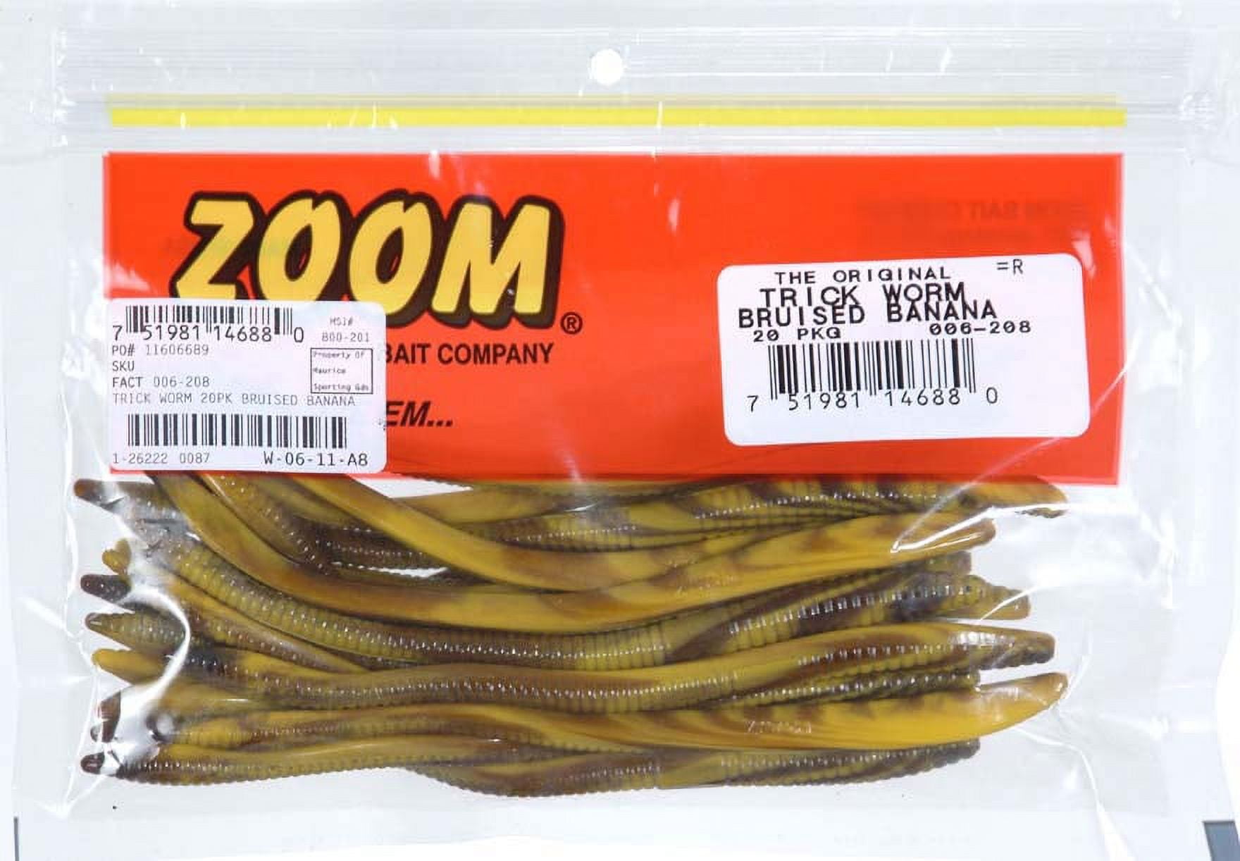 Zoom Trick Worm 6.5'' Bruised Banana 20pk 