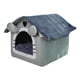 thumbnail image 4 of Cama para gatos, casa para gatos, suave, cerrada, cómoda, nido para dormir para mascotas, cama cueva extraíble y lavable para perros, gatos, gatitos y Gris M, 4 of 8