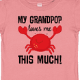 thumbnail image 4 of Inktastic My Grandpop Loves Me Crab Boys or Girls Baby T-Shirt, 4 of 5