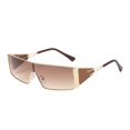 thumbnail image 1 of Gafas de sol retro rectangulares envolventes para hombre y mujer y gafas de sol cuadradas pequeñas de los años 2000, 1 of 3