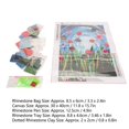 thumbnail image 2 of 5D Rhinestone Paintings Clear Symbols DIY Handcraft Flower Pattern Rhinestone Painting Art for Wall Decor, 2 of 8