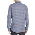 thumbnail image 2 of Kenneth Cole Mens Check Button Up Shirt, Blue, Small, 2 of 3