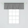 thumbnail image 2 of Ambesonne Geometric Window Valance, Modern Style Triangles, 42" x 18", White Charcoal Grey, 2 of 3