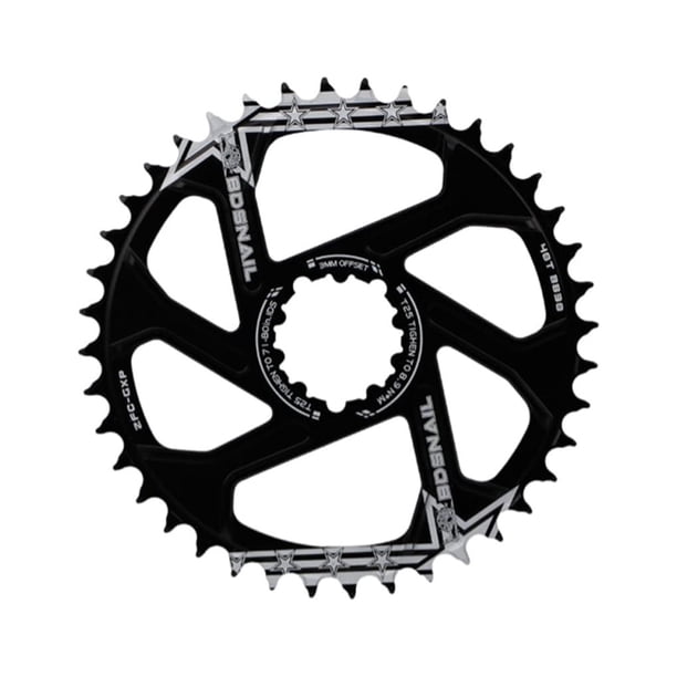 Platos para bicicleta de montaña Wosthever 32T/34T/36T/38T/40T bandeja profesional de un solo disco negro
