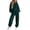 Dark Green #35, variant on DORKASM Women's 2 Piece Hooded Lounge Set Matching Sweatsuits | Two Piece Lounge Sets for Women , Airport Travel Outfits, Comfy Athleisure Fall Winter Clothes ,wide Leg Palazzo Pants Navy XL