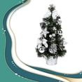 thumbnail image 2 of Wosthever Centro de de Navidad artificial Luz del árbol Oficina Hogar Artesanías decorativas Fiesta de cumpleaños Lámpara de noche Suministros de Kits de decoración para fiestas Plata, 2 of 6