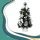 thumbnail image 3 of Toystoory Centro de de Navidad artificial Luz del árbol Oficina Hogar Artesanías decorativas Fiesta de cumpleaños Lámpara de noche Suministros de Kits de decoración para fiestas Plata Toystoory HA008985-03, 3 of 6