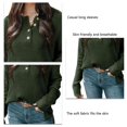 thumbnail image 2 of Blusa De Mujer, Blusa De Ajuste Casual Elegante Hombro Caído Transpirable Para Oficina ANGGREK Otros, 2 of 6