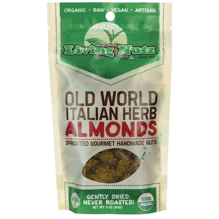 Living Nutz Old World Italian Herb Almonds 3 oz (Best Pistachios In The World)