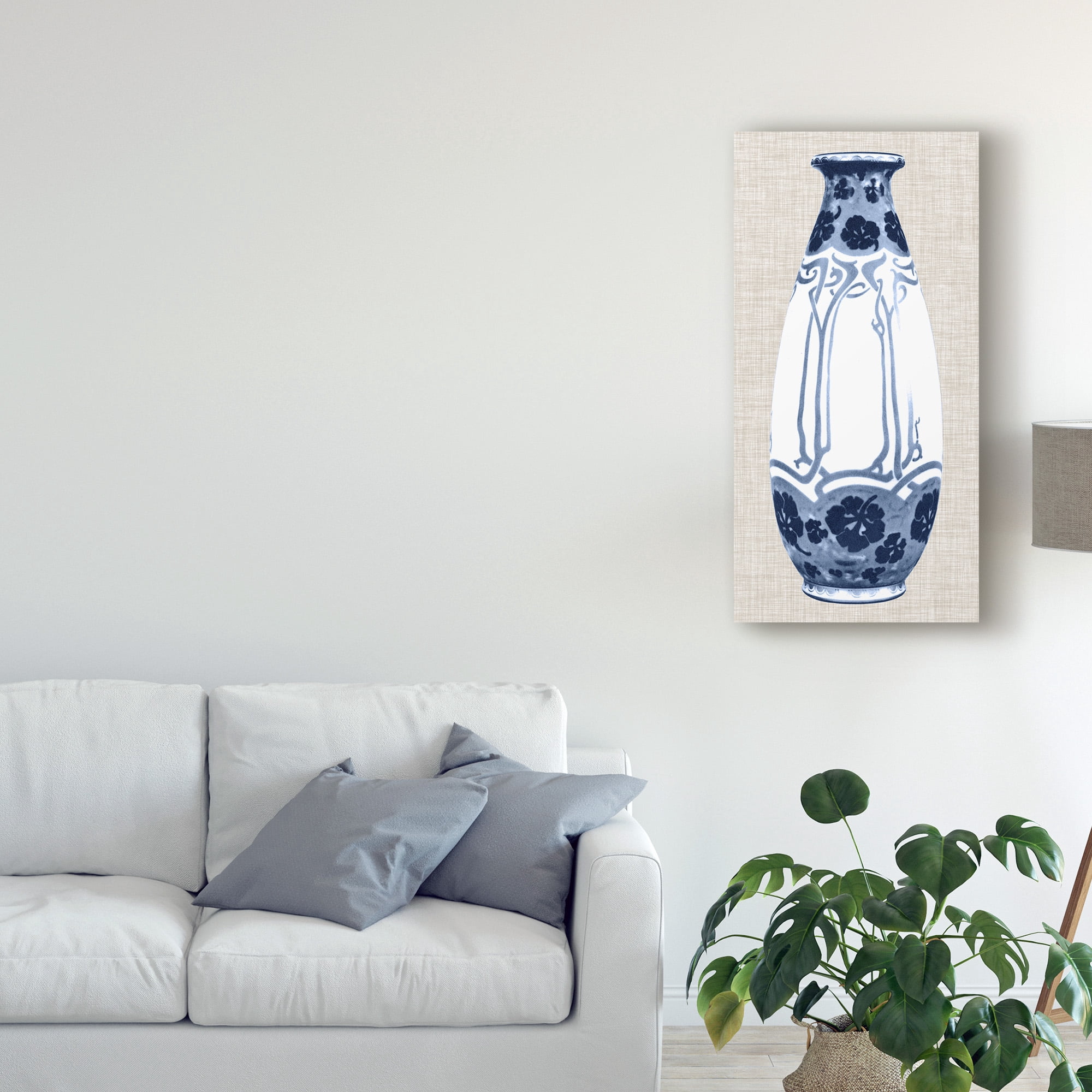 Trademark Fine Art 'Blue & White Vase II' Canvas Art by Unknown