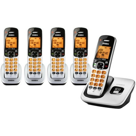 Uniden D1760-5 Expandable Cordless Phone w/ 4 Additional
