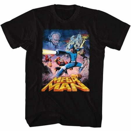 Mega Man Gaming Postery Megaman Adult Short Sleeve T Shirt