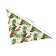 thumbnail image 2 of Dog Bandanas, Red Macaw Parrot Flower Plant Adjustable Dog Scarf Triangle Bib Handkerchief Accessories for Small Medium Large Dogs, Cats, Pets, 2 of 6