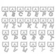 thumbnail image 2 of Italian Modular Bracelet Fit All-9mm Italian Bracelets - A-Z Characters.、 NEW Better, 2 of 7