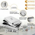 thumbnail image 3 of ROVSUN 8 Qt 4Pack Full Size Stainless Steel Chafing Dishes Buffet Set, Silver Rectangular Catering Chafer Warmer Set with Trays Pan Lid Folding Frame for Kitchen Party Banquet Dining, 3 of 7