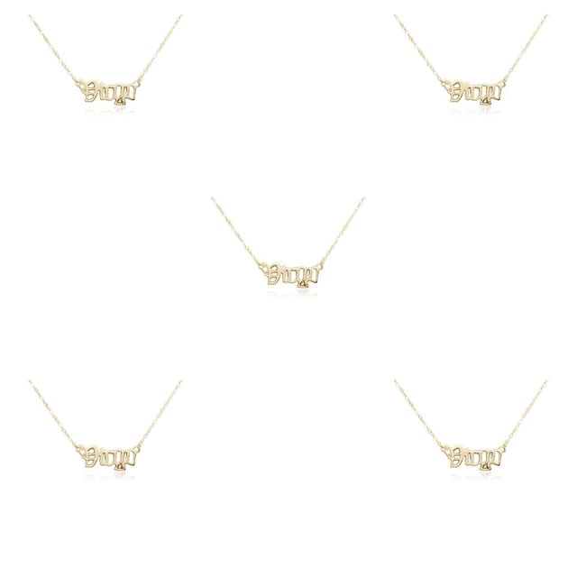 Collar del zodiaco Minnieouse Virgo oro 5piezas