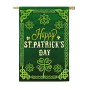 Evergreen Suede House Flag - St. Patrick's Celtic