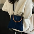 thumbnail image 3 of AOMRCOL Mini Denim Crossbody Bag For Women, Small Blue Denim Tote Kiss Lock Purse Handbag for Daily Life, 3 of 7