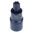 thumbnail image 2 of Btafrte Adaptador Puntas Zócalo 1/2 Pulgada Adaptador Zócalo Torx Herramienta Manual Reparación (T55), 2 of 8