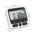 thumbnail image 3 of Digital Kitchen Timers for Cooking - Digital Alarm Clock, Forward/Backward Reminder, Alarm Clock （Black）, 3 of 6