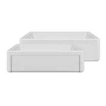 Whitehaus Collection 36" Reversible Single Bowl Fireclay Kitchen Sink