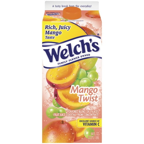 Welcha Mango Twist Fruit Juice Cocktail, 64 oz