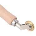 thumbnail image 2 of 40mm Wallpaper Roller Seam Roller Steel, Wood Handle Silicone Seam Roller Dual Use Brass Wheel for PVC Welding B, 2 of 7
