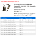 thumbnail image 2 of Automatic Transmission Filter Kit - Compatible with 1984 - 1992 Oldsmobile Cutlass Ciera 1985 1986 1987 1988 1989 1990 1991, 2 of 2