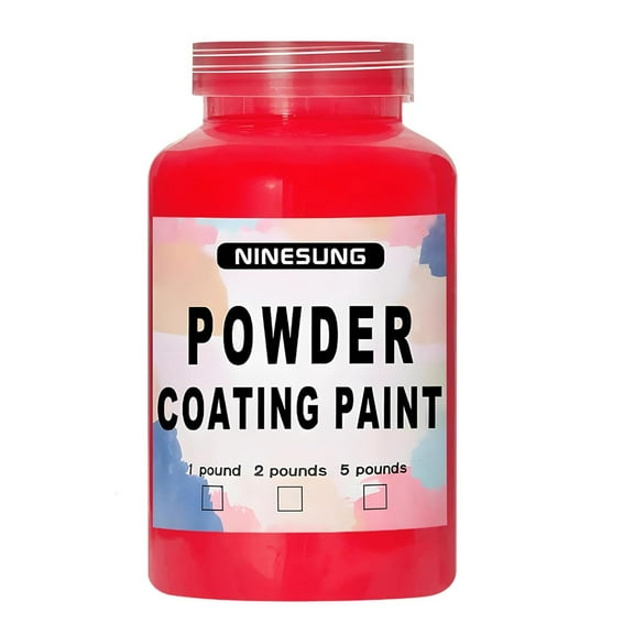 Powder Coating | Perfect for Metal Surfaces | Car Paint | Building Materials | Powder Paint for Steel Structures, Factories, Buildings, Playgrounds, Gardens (Red 32 oz)