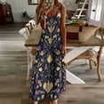 thumbnail image 3 of WISHTIME Women Sleeveless Dresses Bohemia Summer Spaghetti Strap Maxi Casual Flowy Beach Long Dress USA, 3 of 9