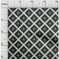 thumbnail image 2 of oneOone Tissu Popeline de Coton Gris Matériau de Robe Géométrique Tissu Imprimé Tissu au Mètre 42 Pouces de Large, 2 of 4