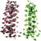 thumbnail image 3 of Gwong Decoración hogareña 1pc artificial planta hoja vid guirnalda jardín DIY etapa fiesta casa decoración de boda Gwong 21023701, 3 of 6