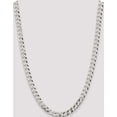 thumbnail image 5 of Sterling Silver 8.5mm Beveled Curb Chain (26 X 8.5) Made In Italy qfb210-26, 5 of 5