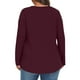 thumbnail image 4 of Blusas para mujer,Blusa informal de manga larga para mujer, talla grande, cuello redondo, tejido de poliéster, ideal para el hogar, sopatenor, 4 of 8